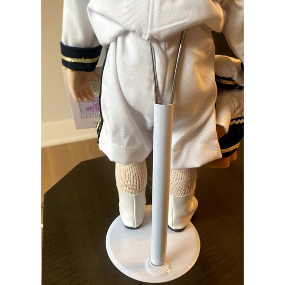 Camelot Rare Collectible Porcelain Hand Painted Sailor Doll with Bear with Stand - Picture 3 of 6